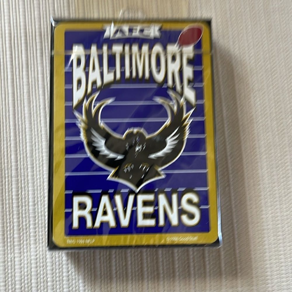 Vintage 1998 Baltimore Ravens NFL Team Playing Cards
